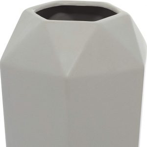 Diamond-Shaped Ceramic Vase