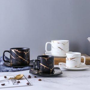 Marble coffee cup