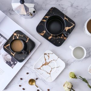 Marble coffee cup