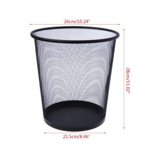 Metal Mesh Wastebasket