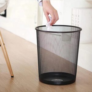 Metal Mesh Wastebasket